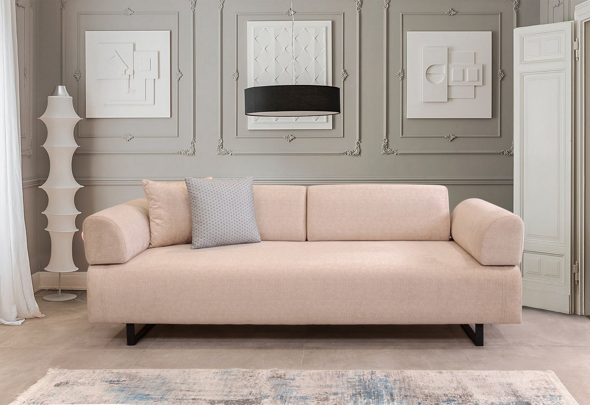 Sofa-lova Infinity with Side Table - Beige