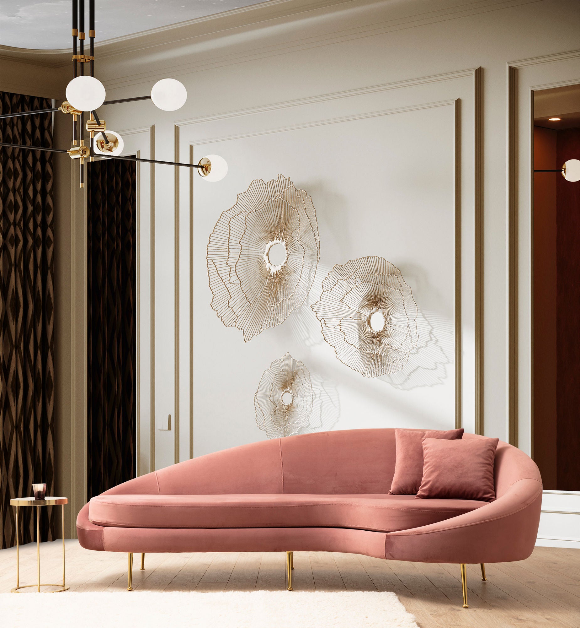Sofa Eses Right - Pink