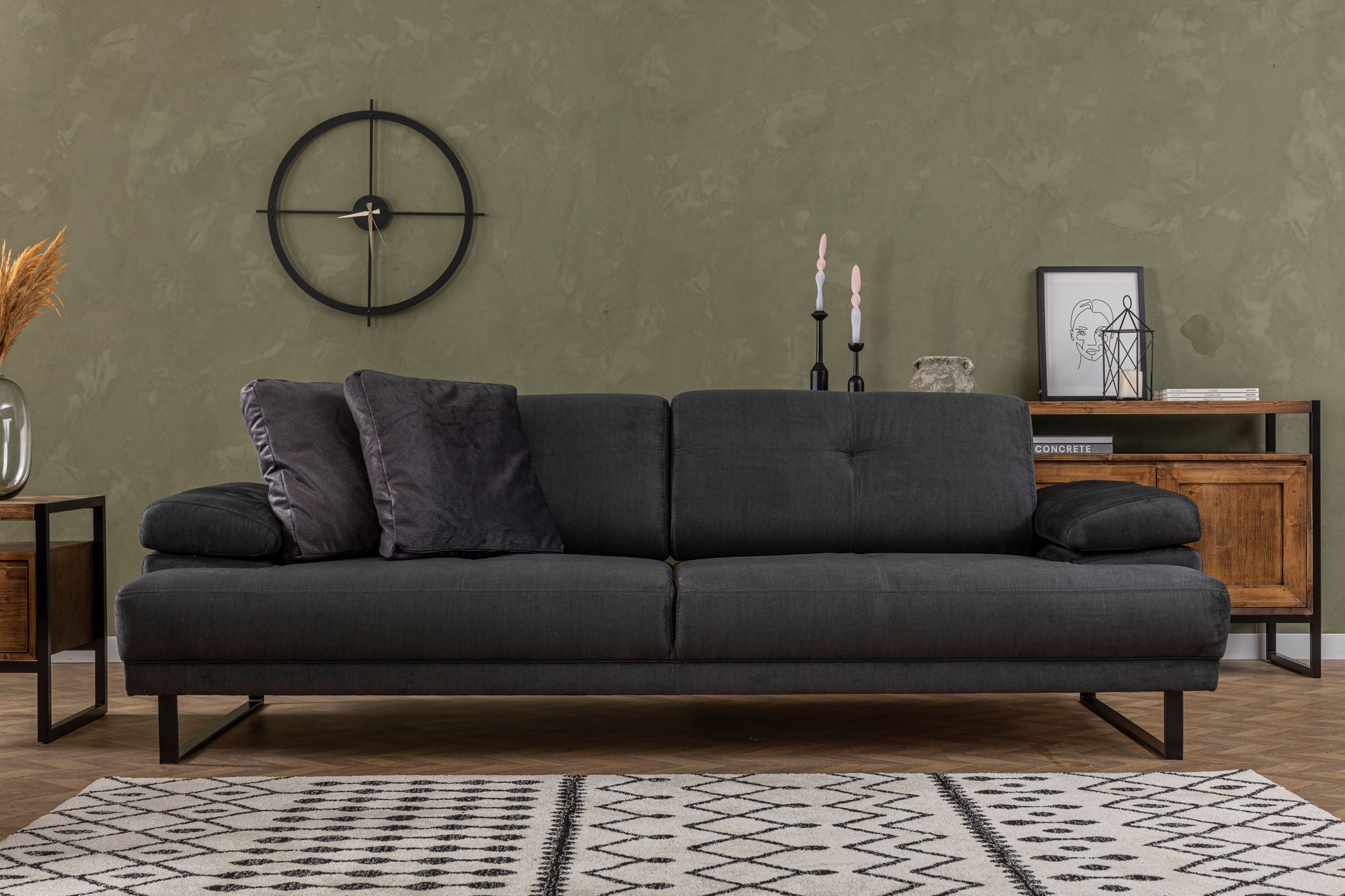 Sofa-lova Mustang - Anthracite