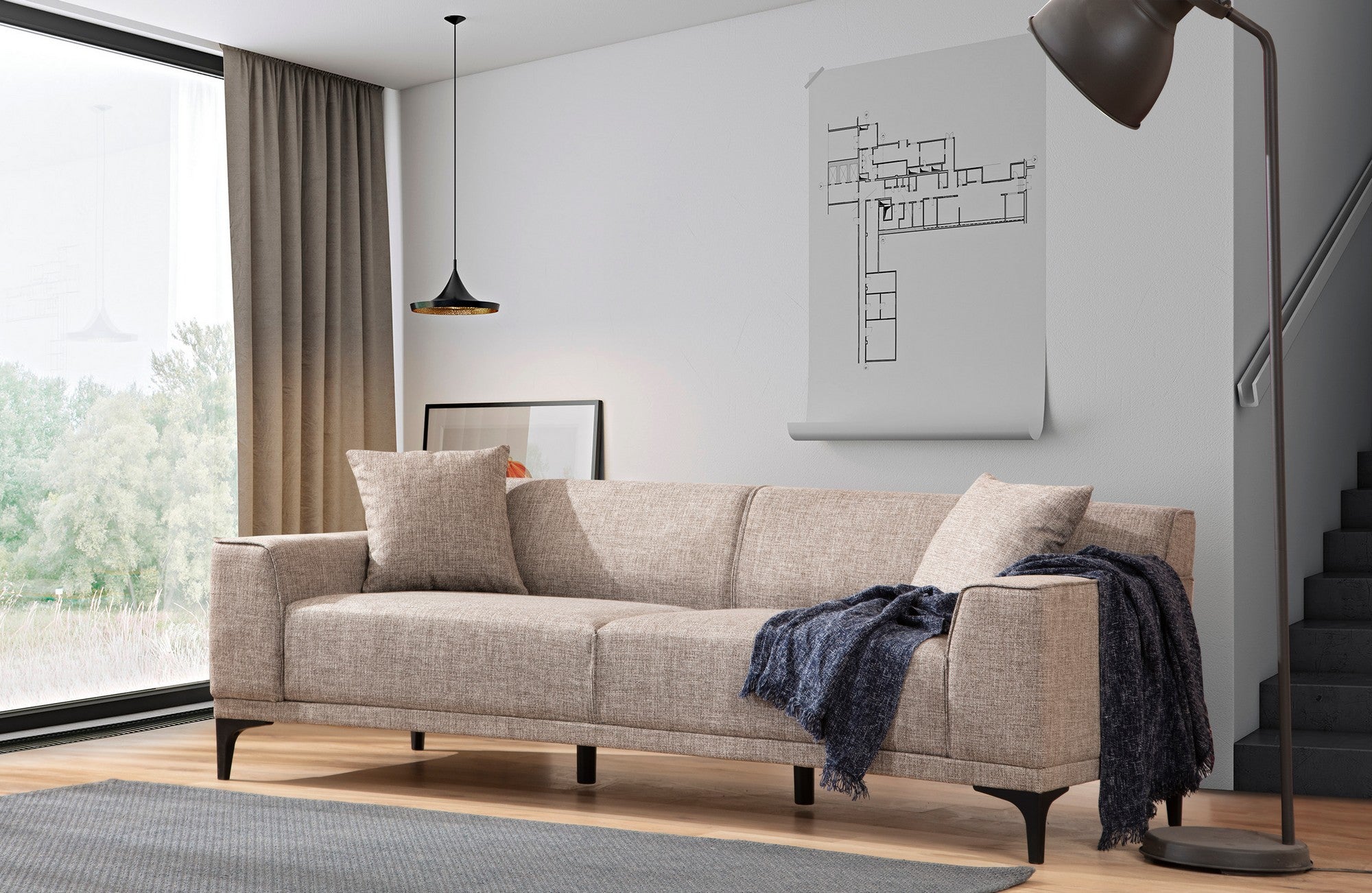 Sofa Petra 3 - Fawn