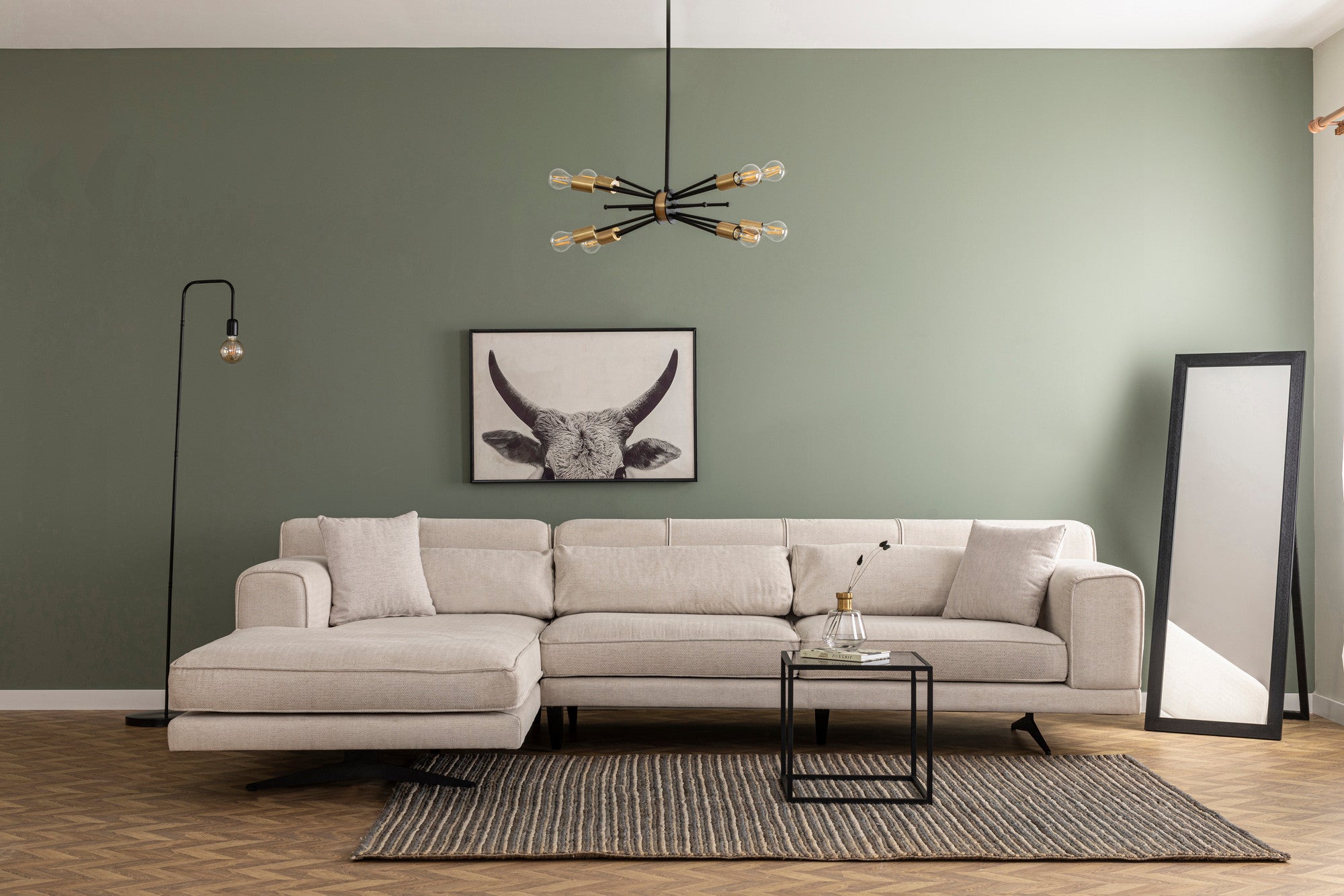 Minkštas kampas Jivago Corner Left (Chl-2R) - Beige