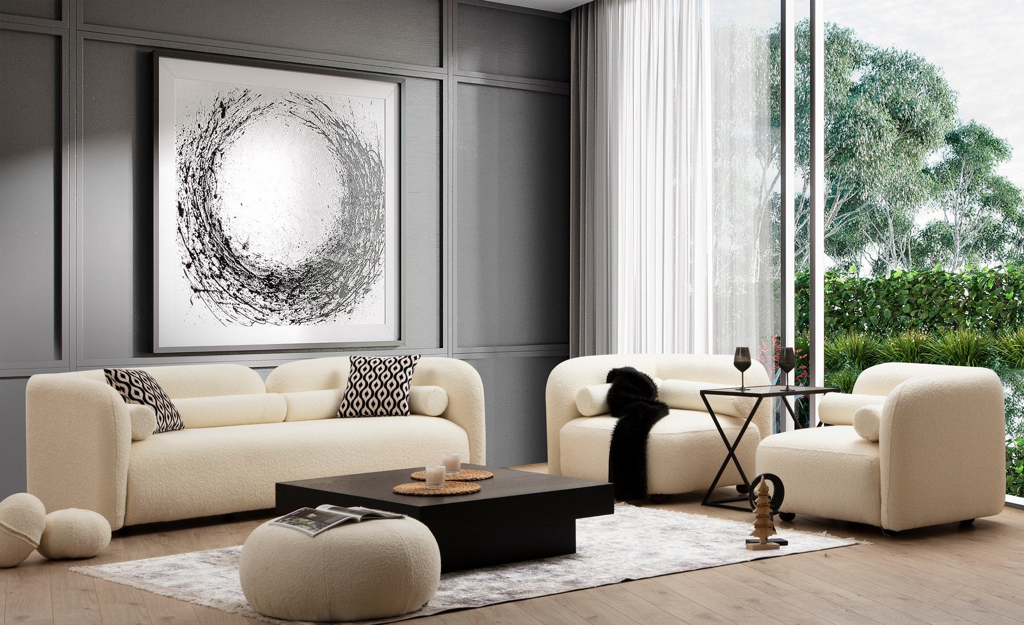 Sofa Victoria Bouclette - Cream