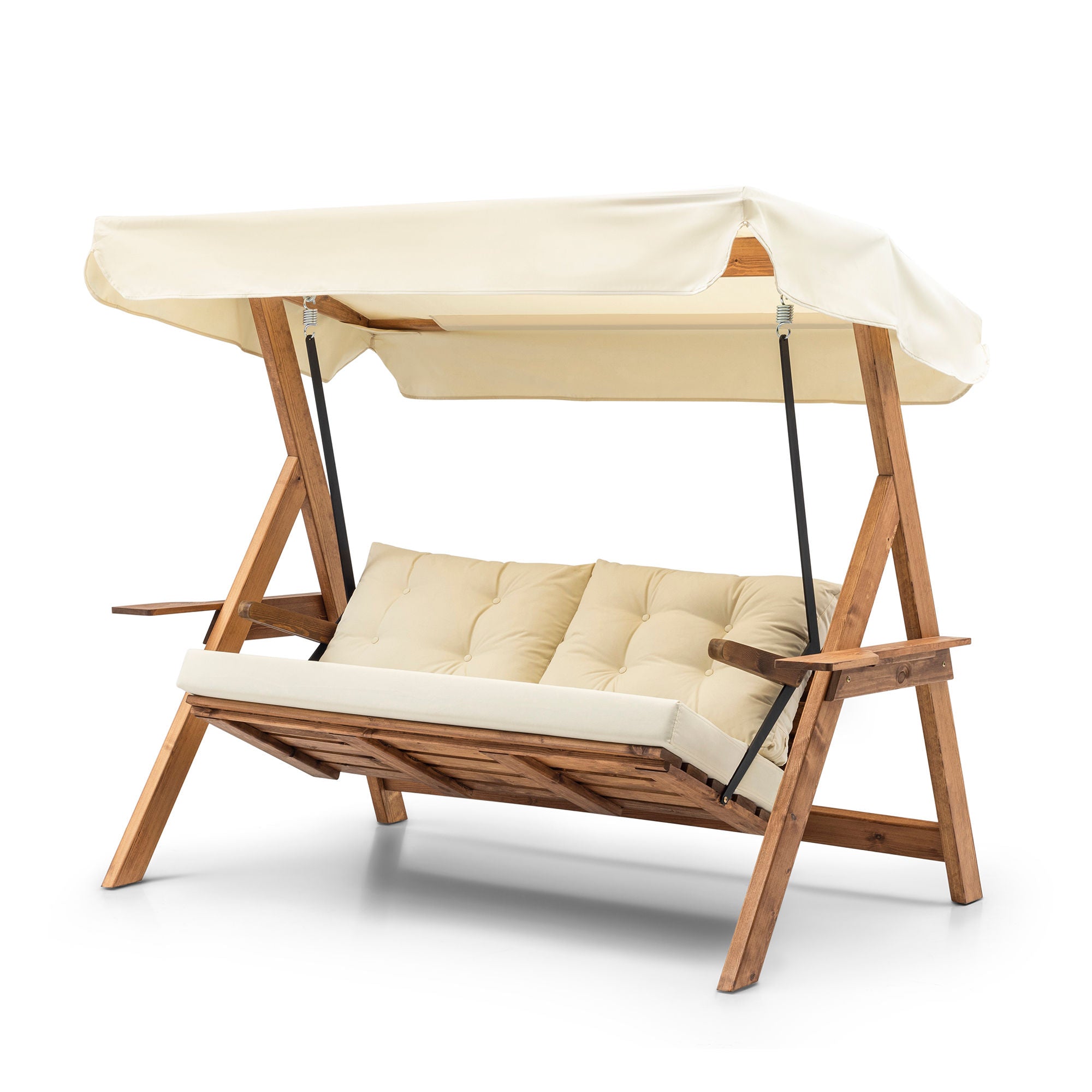 Lauko supamas fotelis Galata Swing S3 - Cream