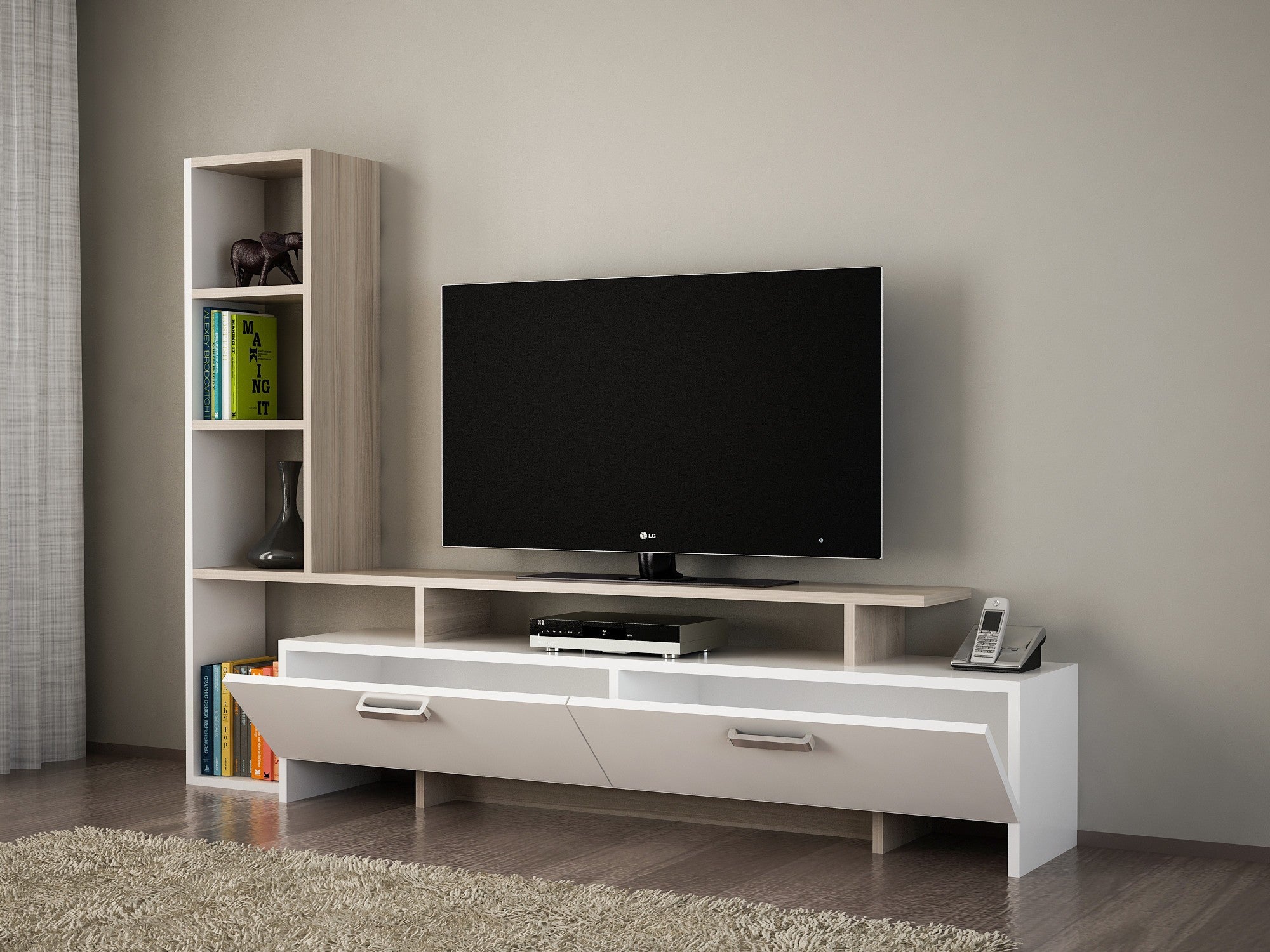 TV staliukas Şimal - White, Cordoba