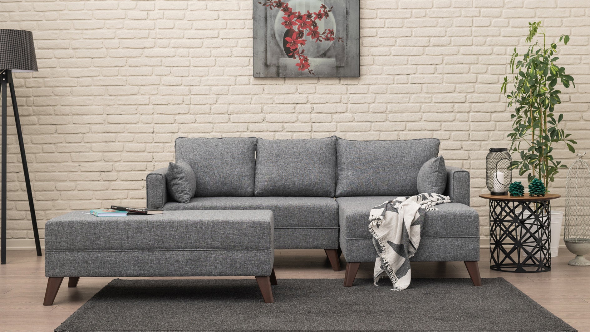 Minkštas kampas su miegojimo funkcija Bella Corner Sofa Right 2