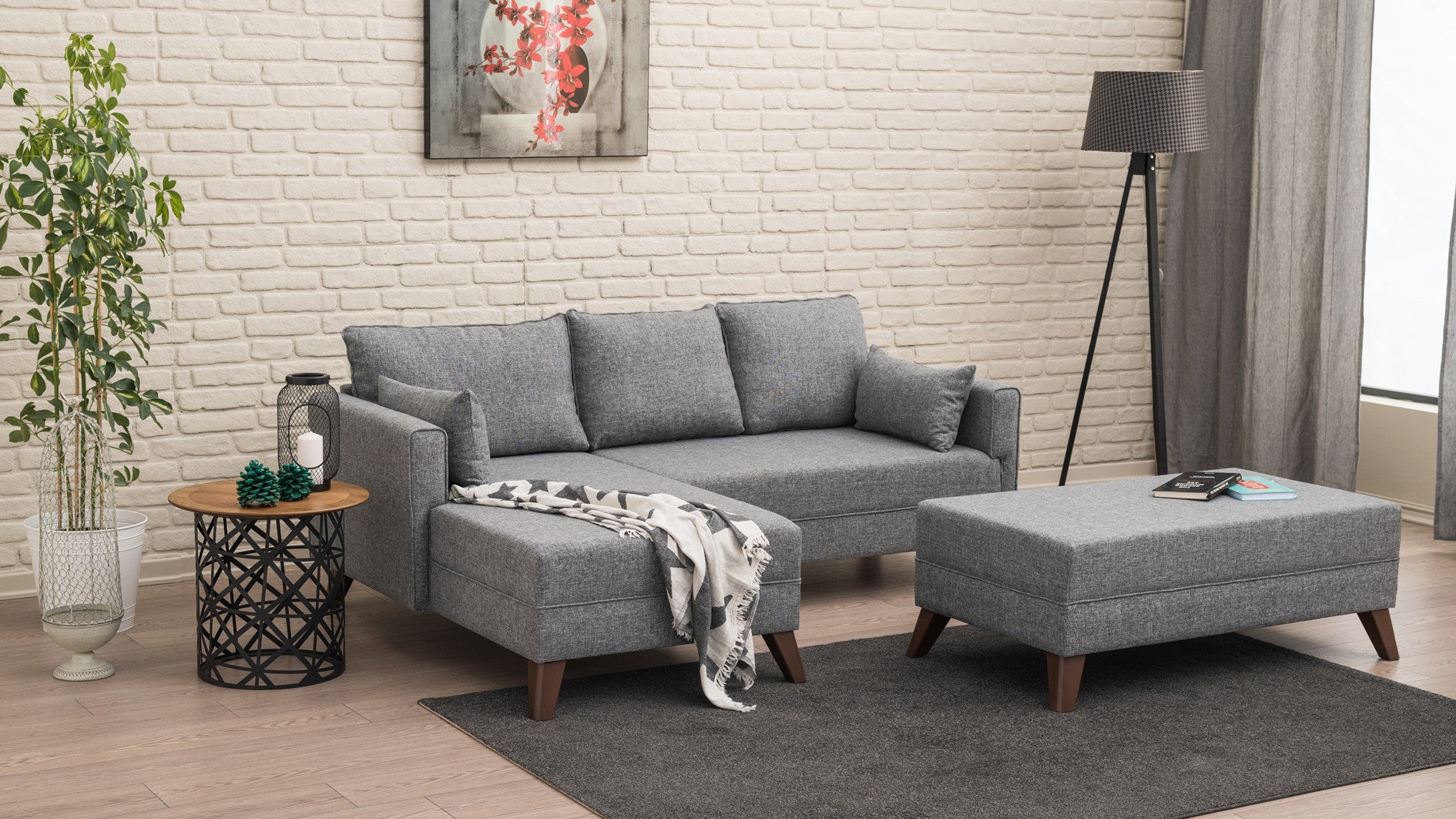 Minkštas kampas su miegojimo funkcija Bella Corner Sofa Left 2