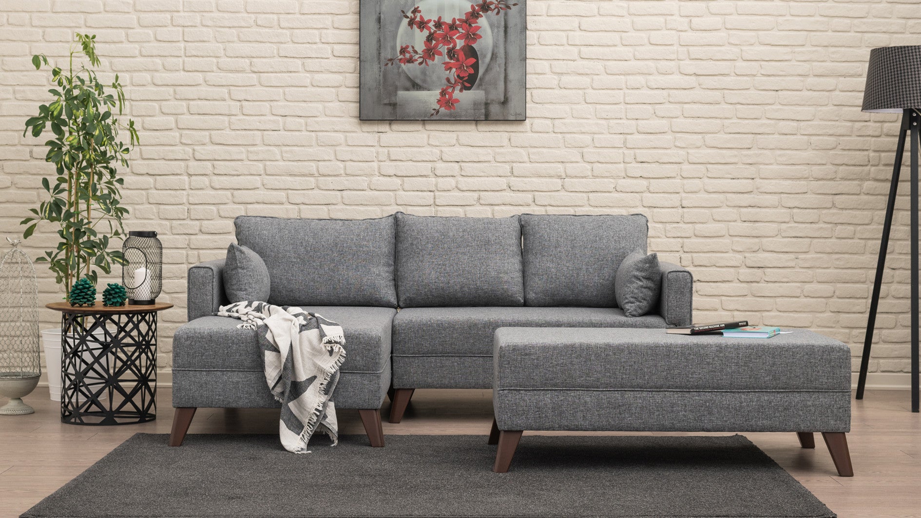 Minkštas kampas su miegojimo funkcija Bella Corner Sofa Left 2