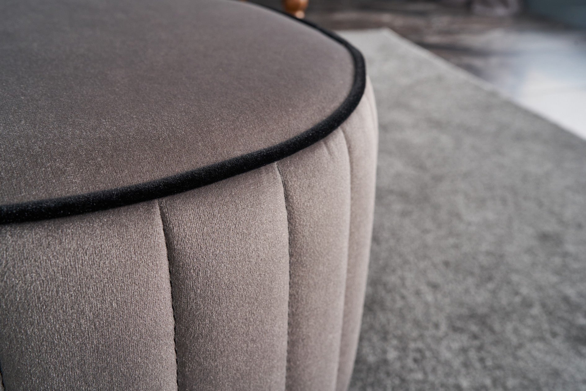Pufas Rose Puf - Grey
