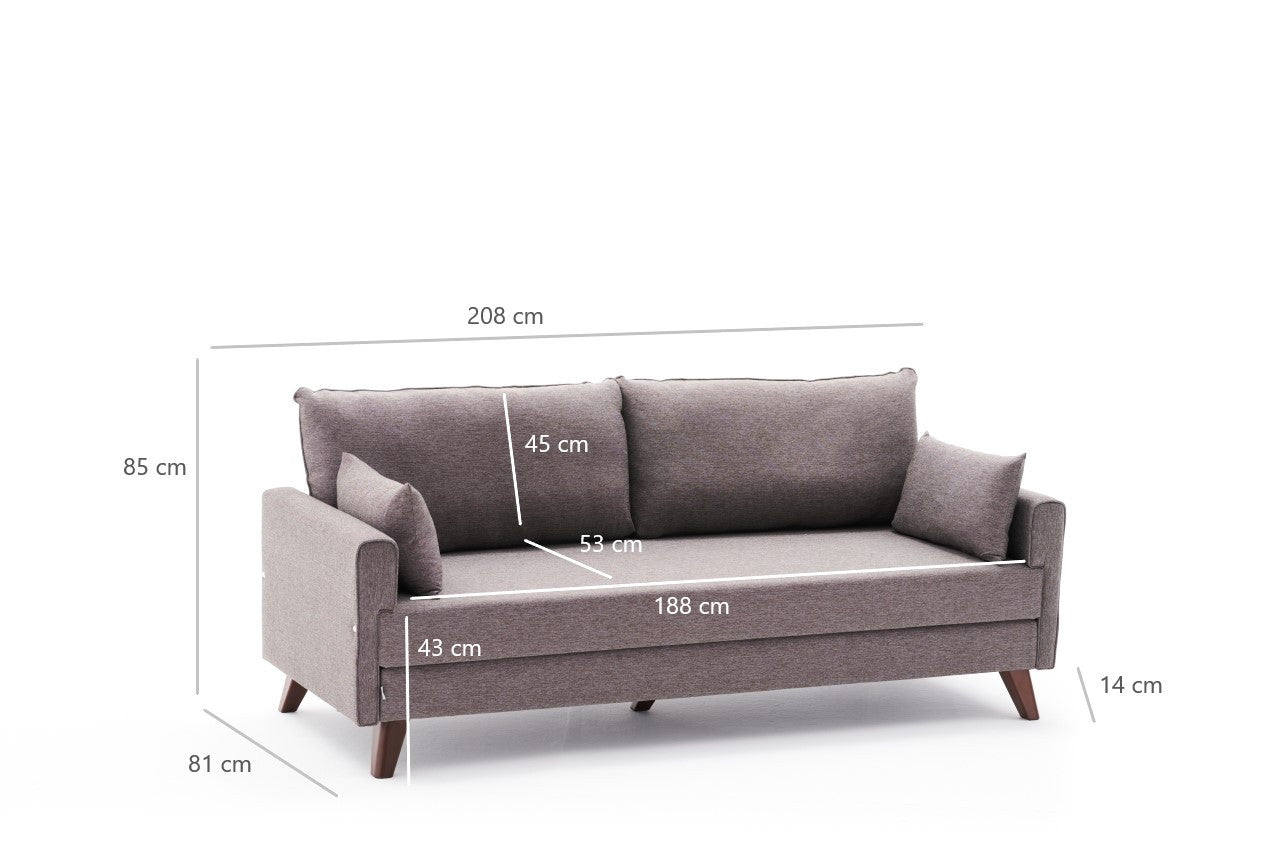Sofa-lova Bella Sofa Bed - Brown