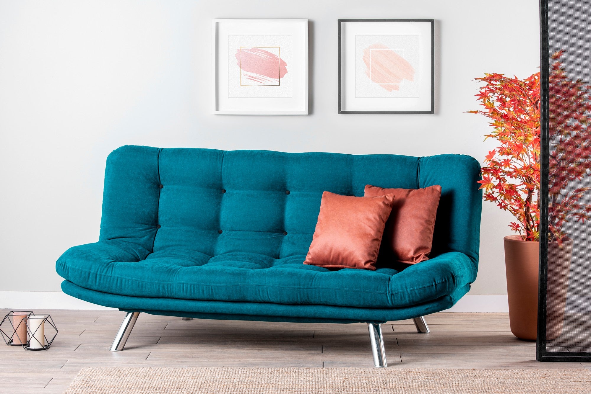 Sofa-lova Misa Sofabed - Petrol Green