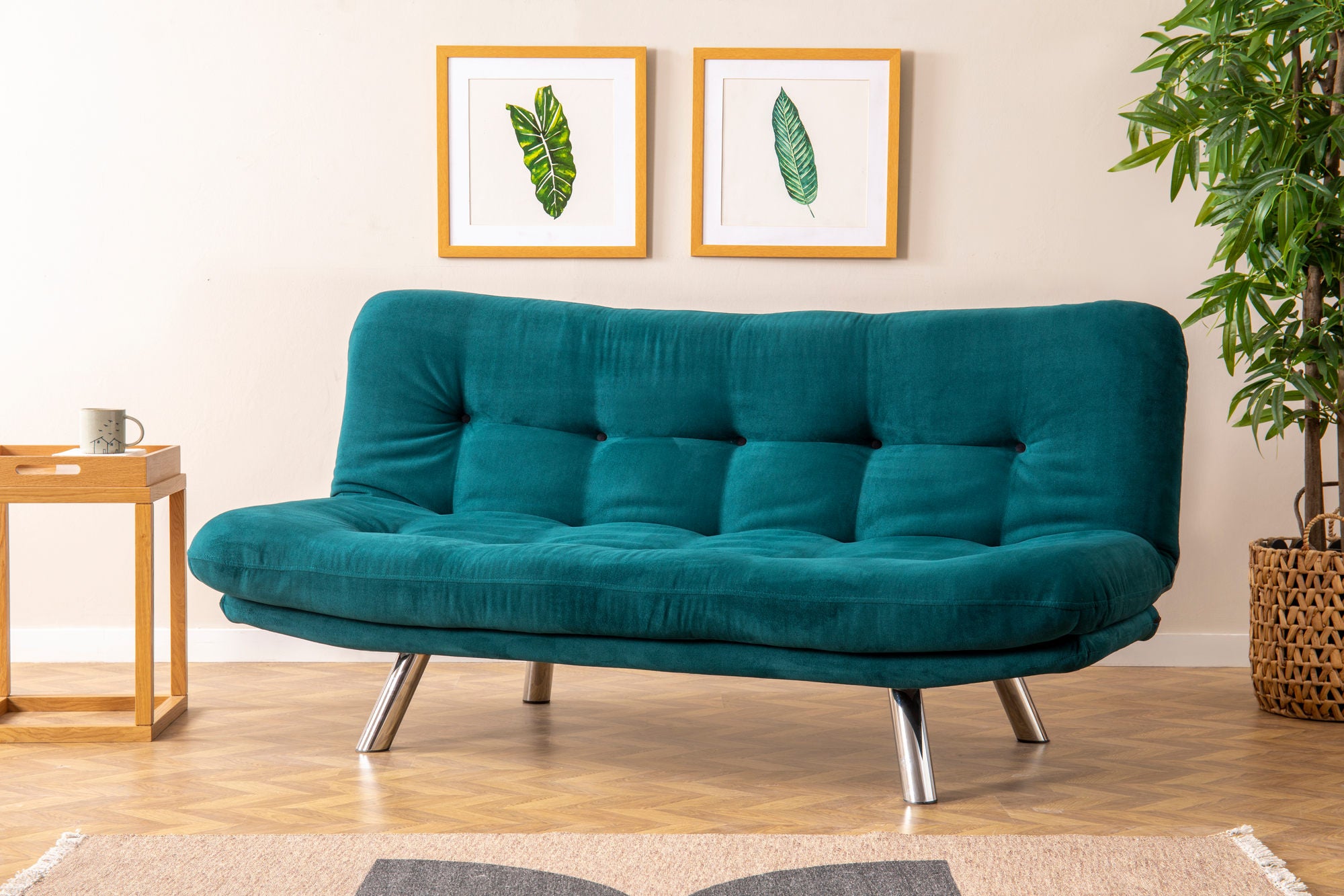 Sofa-lova Misa Small Sofabed - Petrol Green
